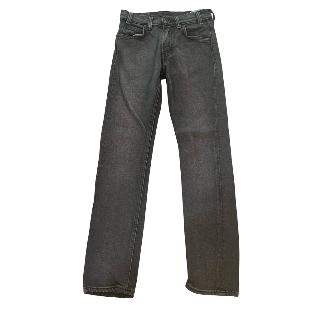 Levi's Women's Size W24 505C Jeans Gray Denim Tapered Slim Straight 98% Cotton